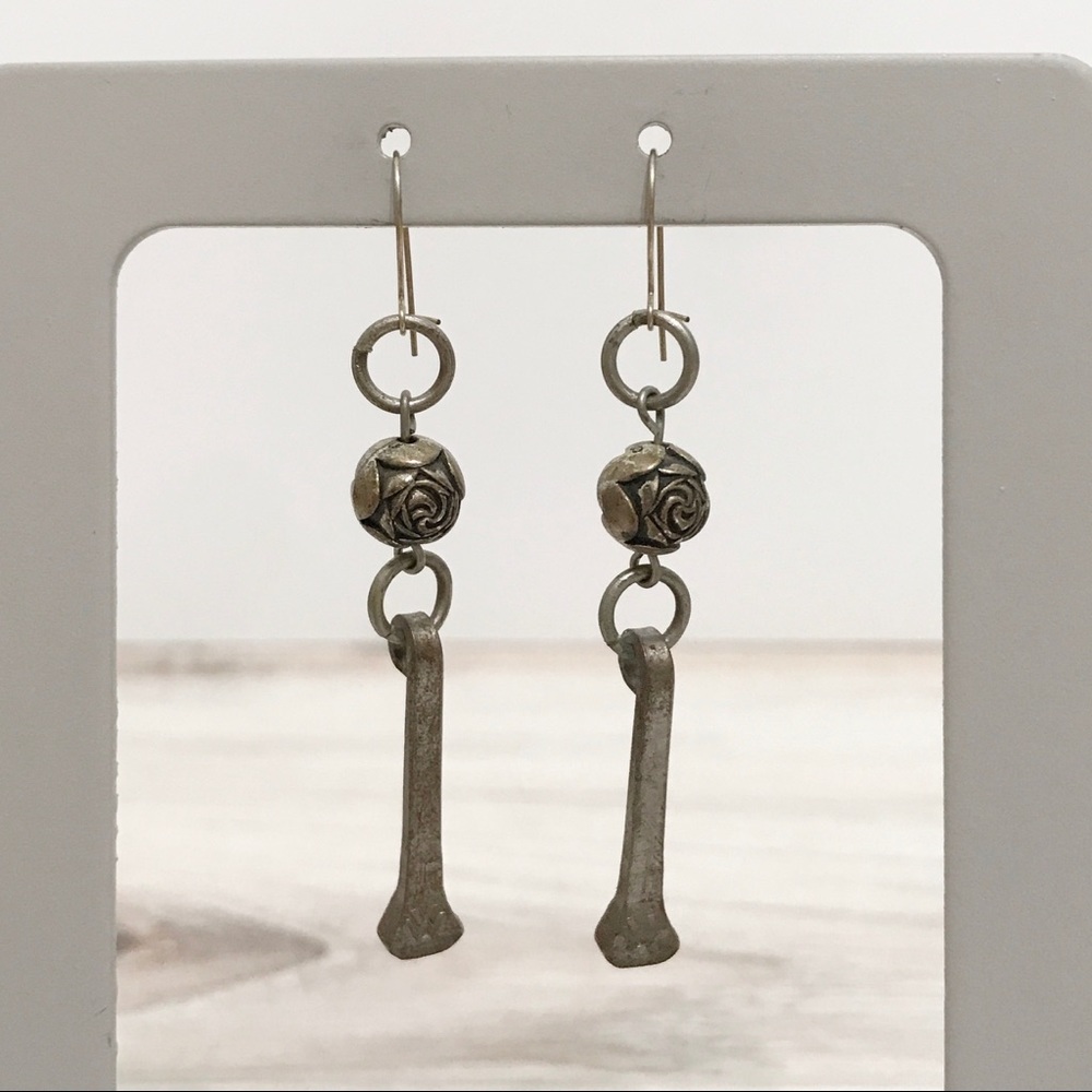 • Artisan • Nail Bead Earrings